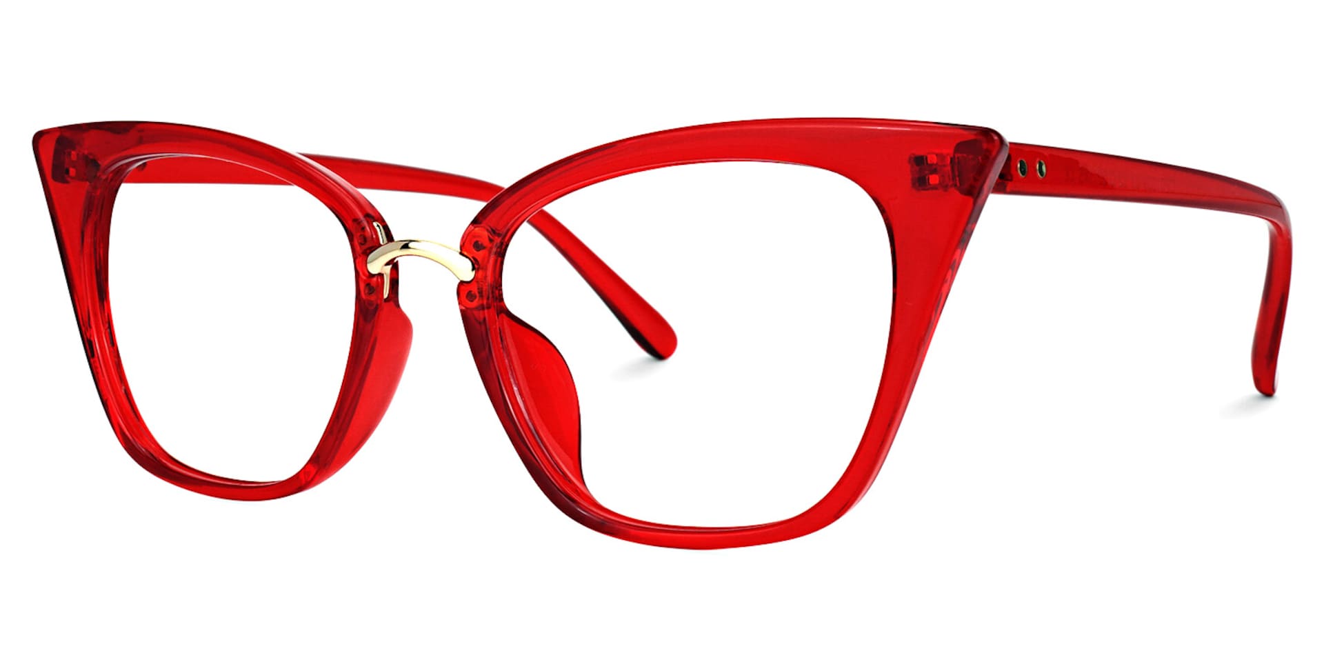 Chandrikar Cat Eye Red Glasses and Thin Frames Eyeglasses1