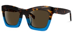 Benitez Square Blue Glasses1