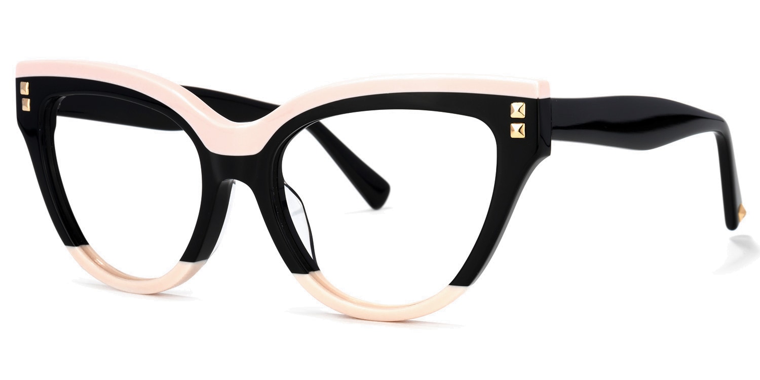 Cascata Cat eye Black Glasses | Zeelool Glasses