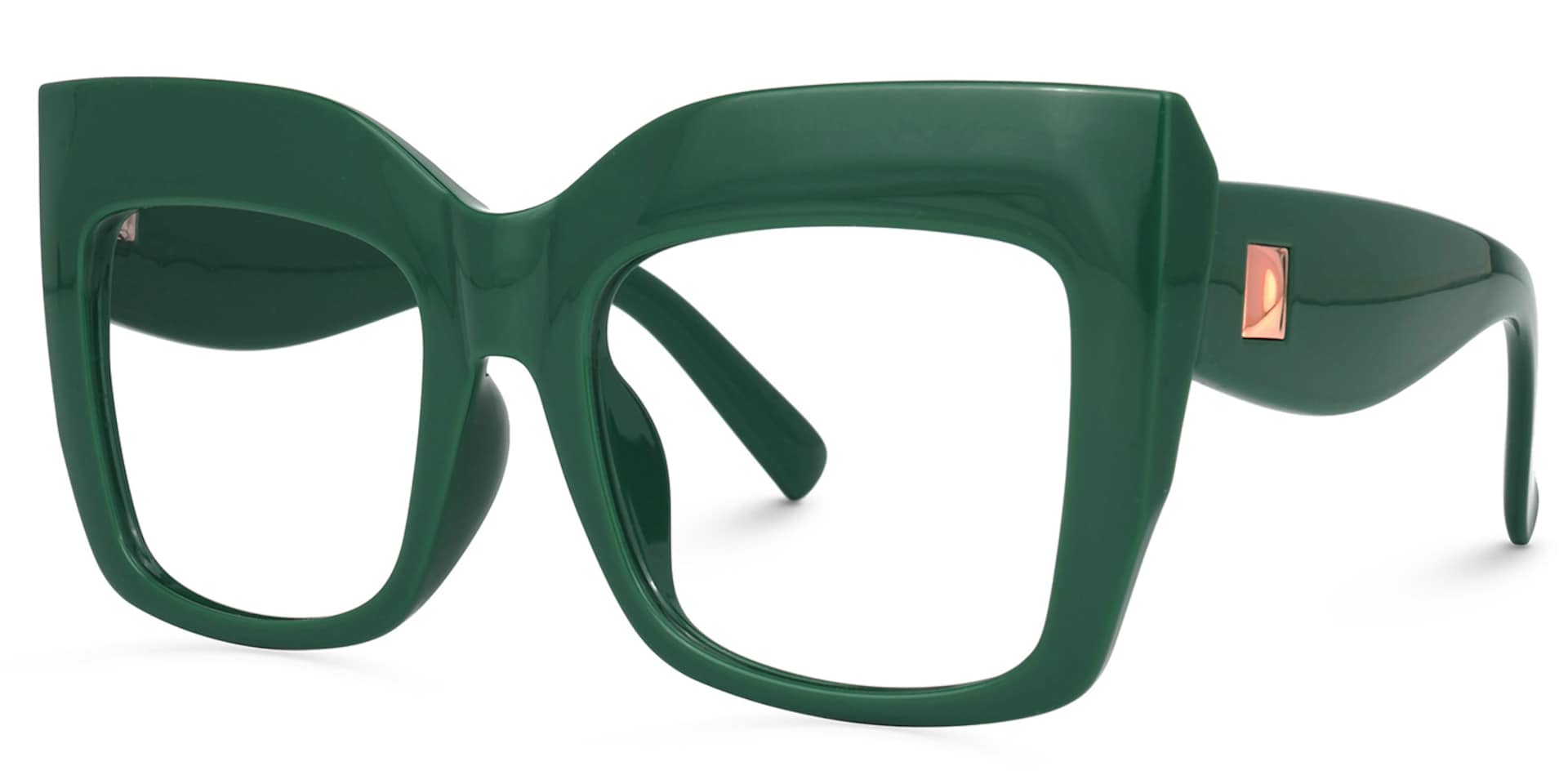 Alberta Cat-Eye Green Frame Glasses | Zeelool1