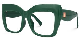 Alberta Green Square Glasses1