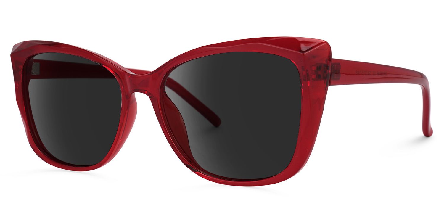 Farris Cat Eye Red Sunglasses for Women & Men | ZEELOOL1