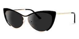 Ellen Cateye Black Sunglasses1