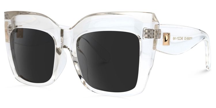 Alberta Cat Eye Clear Sunglasses
