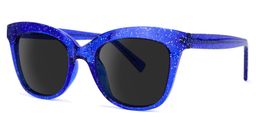 Santiago Cateye Blue Sunglasses1