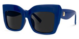 Alberta Cat Eye Blue Sunglasses1
