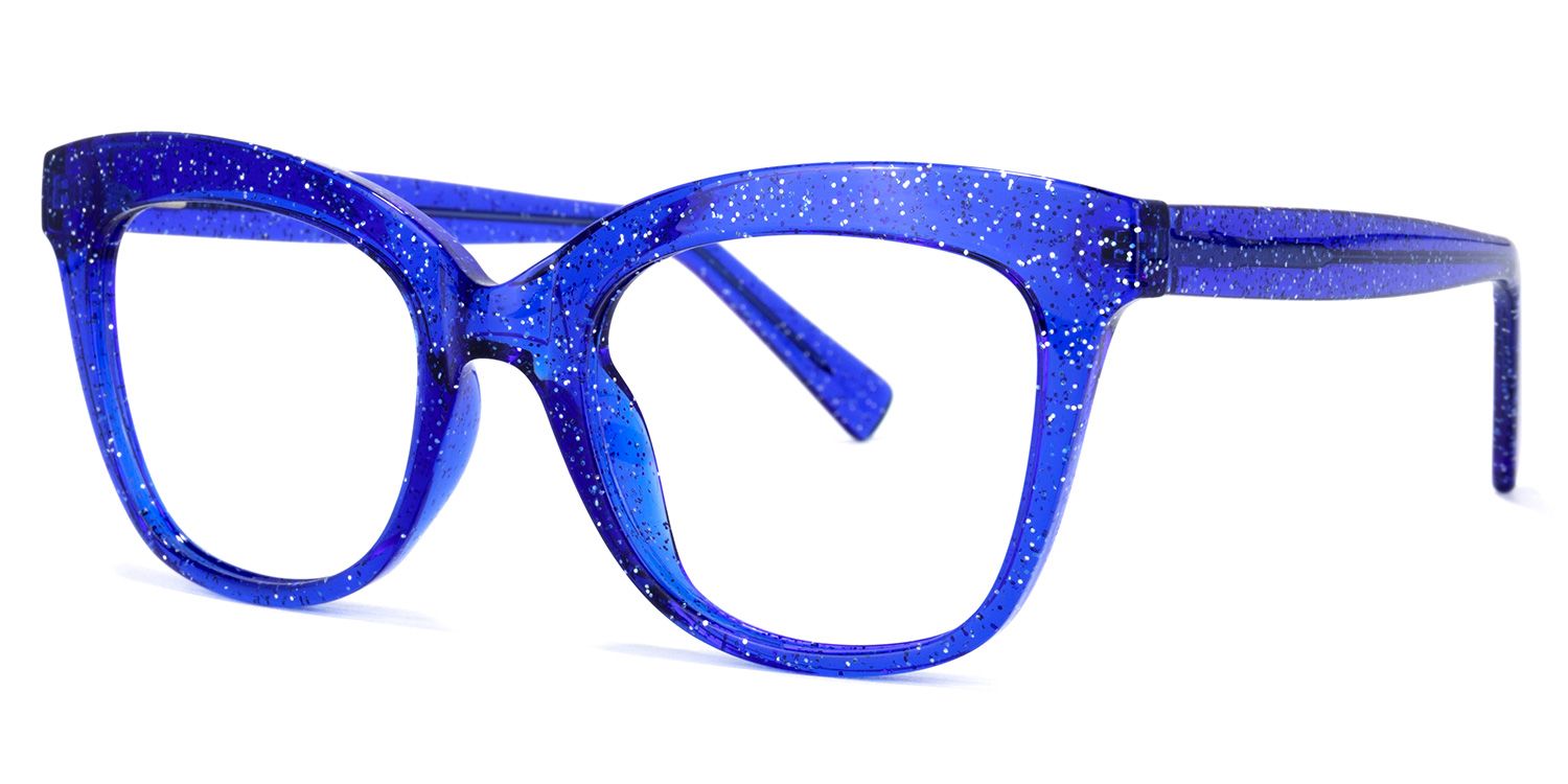 Santiago Cateye Blue Glasses | Zeelool Glasses1