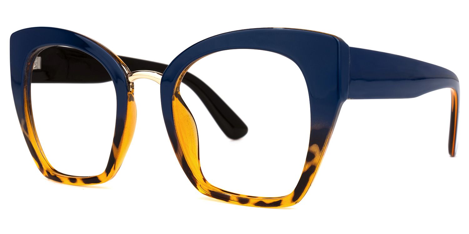 Denis Cat Eye Blue-Tortoise Glasses | ZEELOOL Canada1