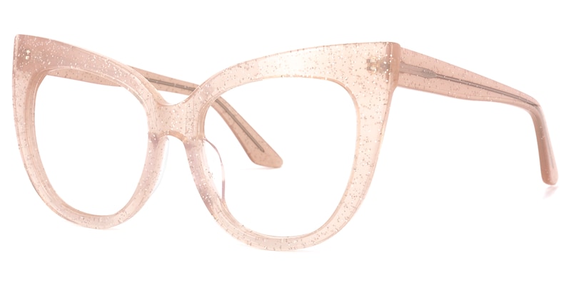 Trenton Cateye Pink Glasses | Zeelool Glasses3