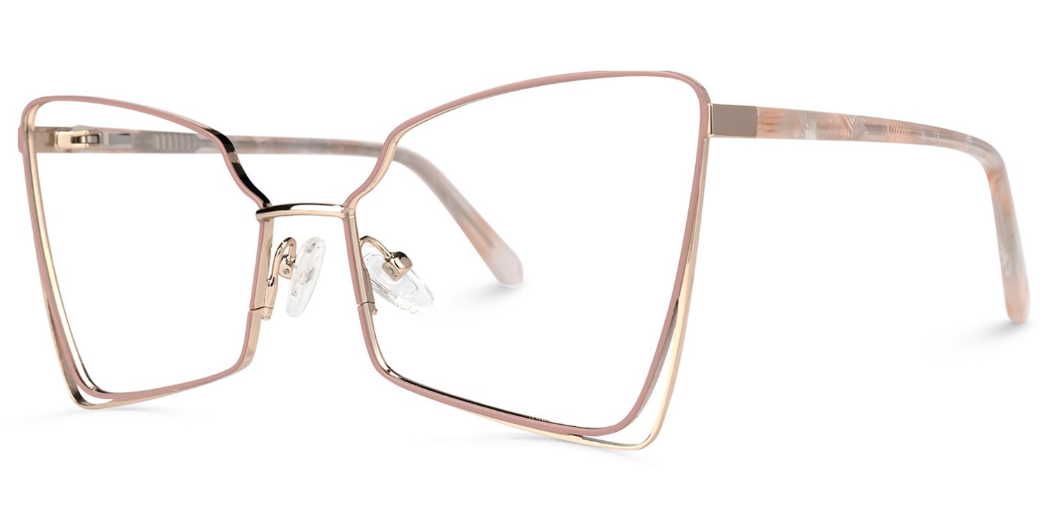 Crespo Butterfly Beige Glasses | Zeelool Glasses1