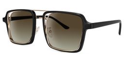Nellie Aviator Black-Gold Sunglasses4