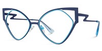 Eliana Cateye Blue Glasses1