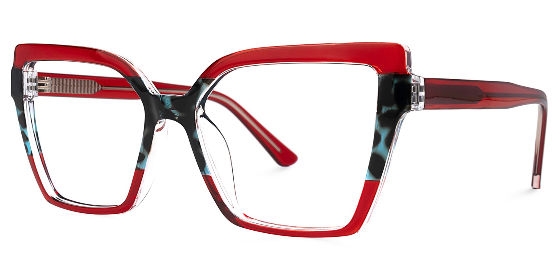 Lonnie Butterfly Red Glasses | Zeelool Glasses1