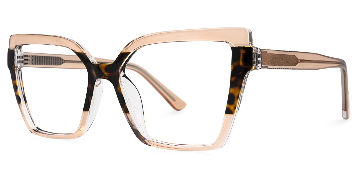 Lonnie Butterfly Beige Glasses | Zeelool Glasses1