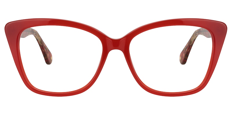 Square Red Glasses | Zeelool Glasses0