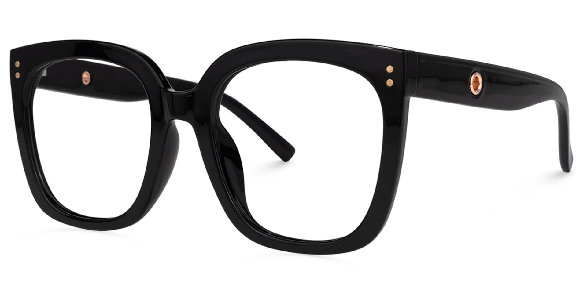 Ebony Square Black Glasses | Zeelool Glasses1
