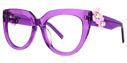 Miguel Cateye Purple Glasses1
