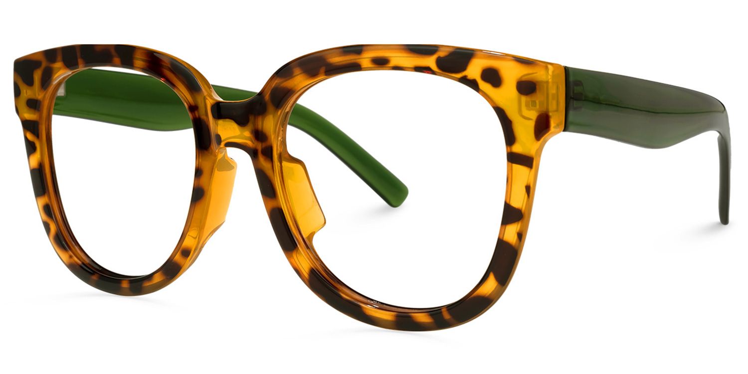 Harrell Square Tortoise Glasses | Zeelool Glasses3