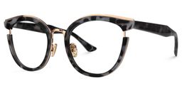 Laraine Cat Eye Light-Tortoise Glasses1