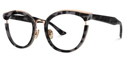 Laraine Cat Eye Light-Tortoise Glasses1