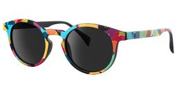 Street-Artist Round Colorful Sunglasses1