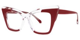 Mindya Cateye Red Glasses1