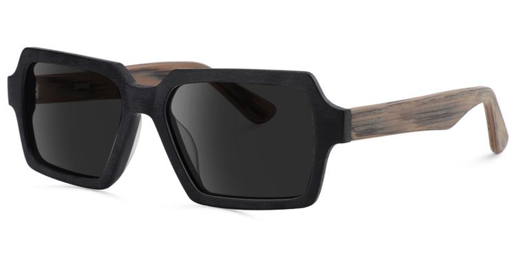 Arthur Geometric Black Sunglasses