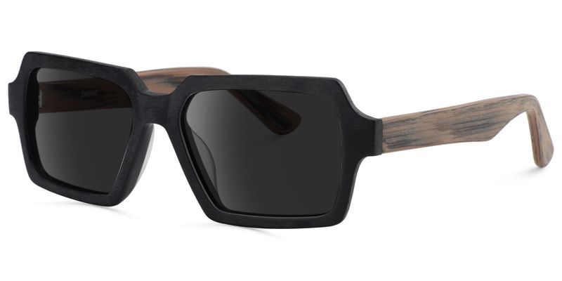 Arthur Geometric Black Sunglasses | Zeelool Glasses1