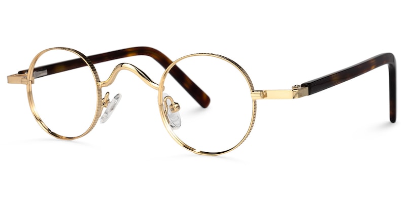 Cryssy Round Gold Glasses | Zeelool Glasses1