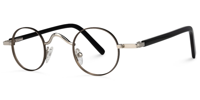 Cryssy Round Silver Glasses | Zeelool Glasses1