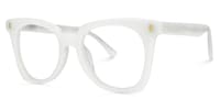 Narvaez Square White Glasses1