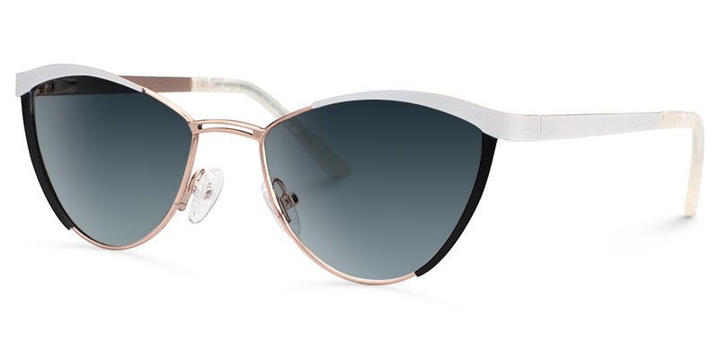 Sydney Cat Eye White Sunglasses | Zeelool Glasses1