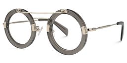 Talkami Round Gray Glasses1