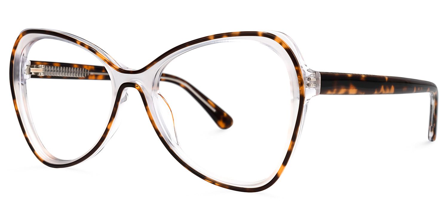 Margarita Geometric Tortoise Glasses | Zeelool Glasses1