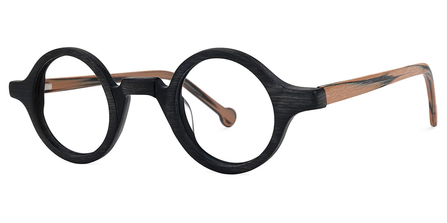 Arale Round Black Glasses | Zeelool Glasses1