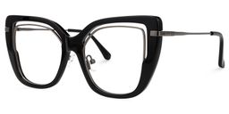 Celene Square Black Glasses1