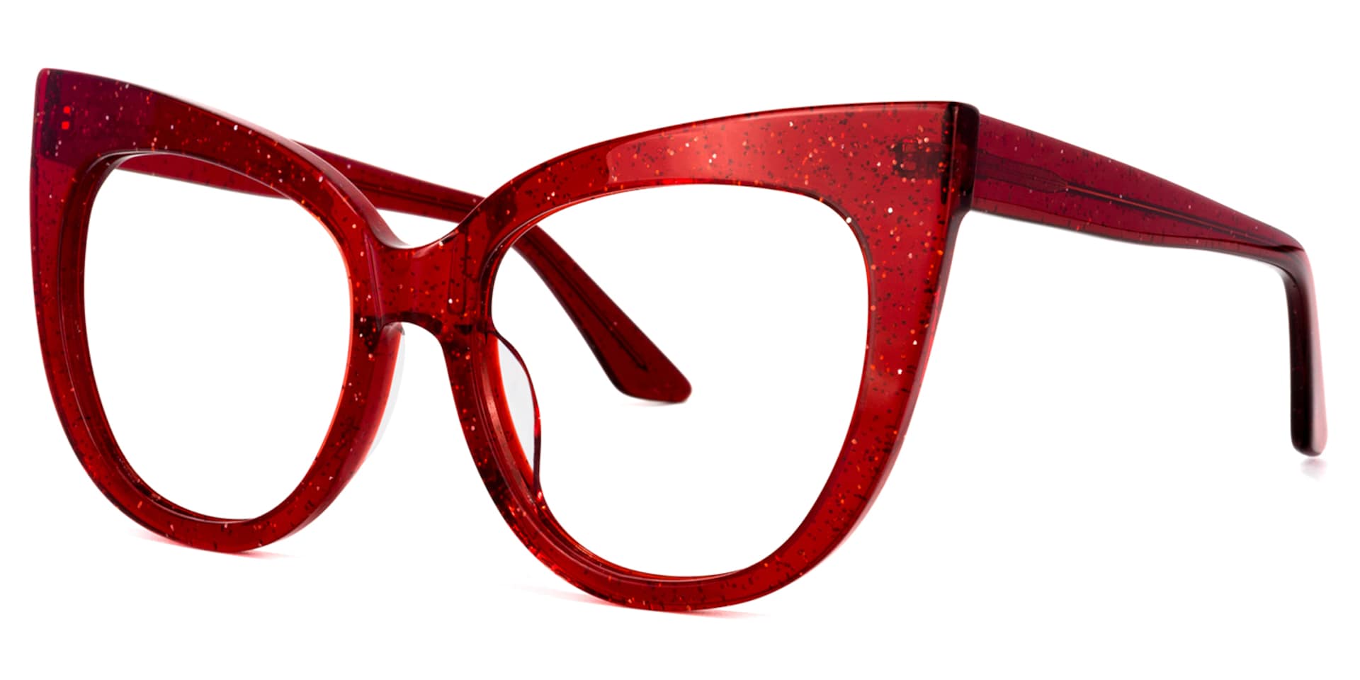 Trenton Cateye Red Glasses | Zeelool Glasses1