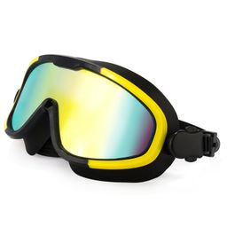 Elaine Yellow Anti-frog Swimming Goggles1
