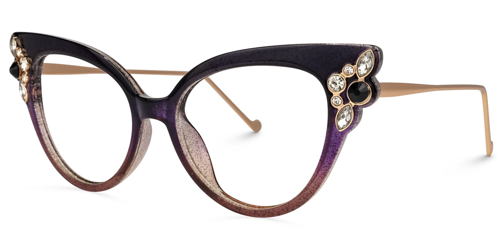 Mwaka Cateye Purple Glasses | Zeelool Glasses1