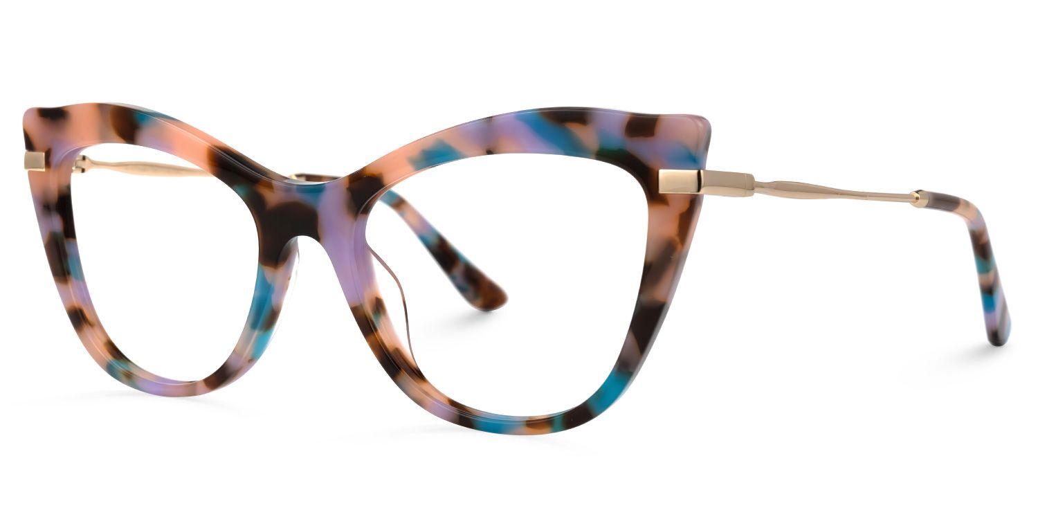 Indira Cat Eye Pink-Tortoise Glasses | ZEELOOL Canada1