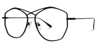 Raven Geometric Black Glasses1