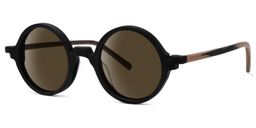 Otto Round Black Sunglasses1