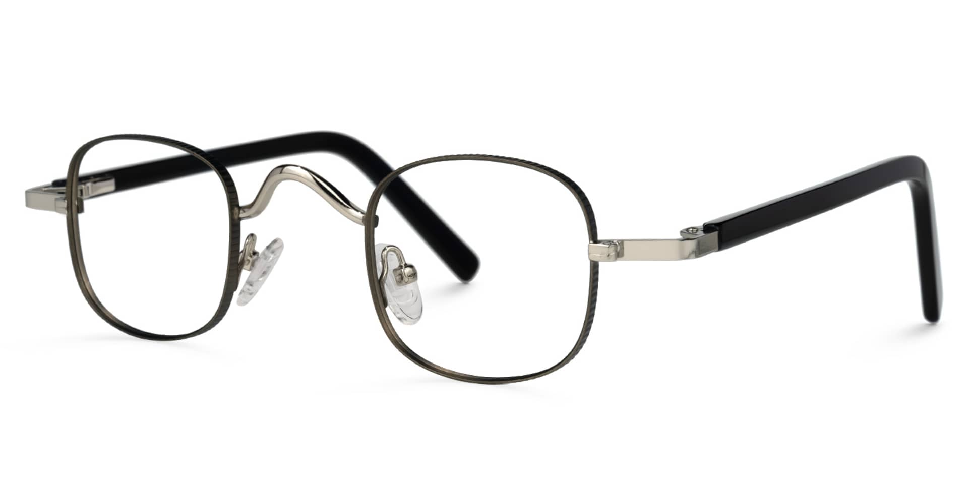 Lyons Square Silver Glasses | Zeelool Glasses1