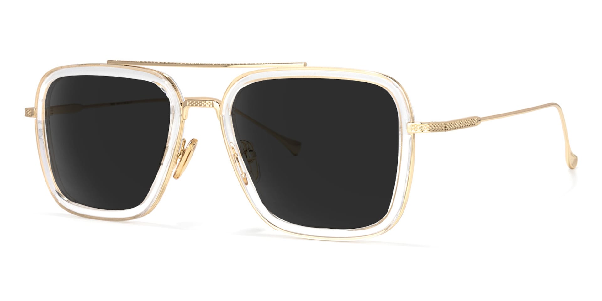 Gifford Aviator Crystal Sunglasses | Zeelool Glasses1