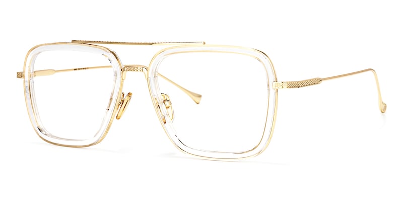 Gifford Aviator Crystal Glasses | Zeelool Glasses2