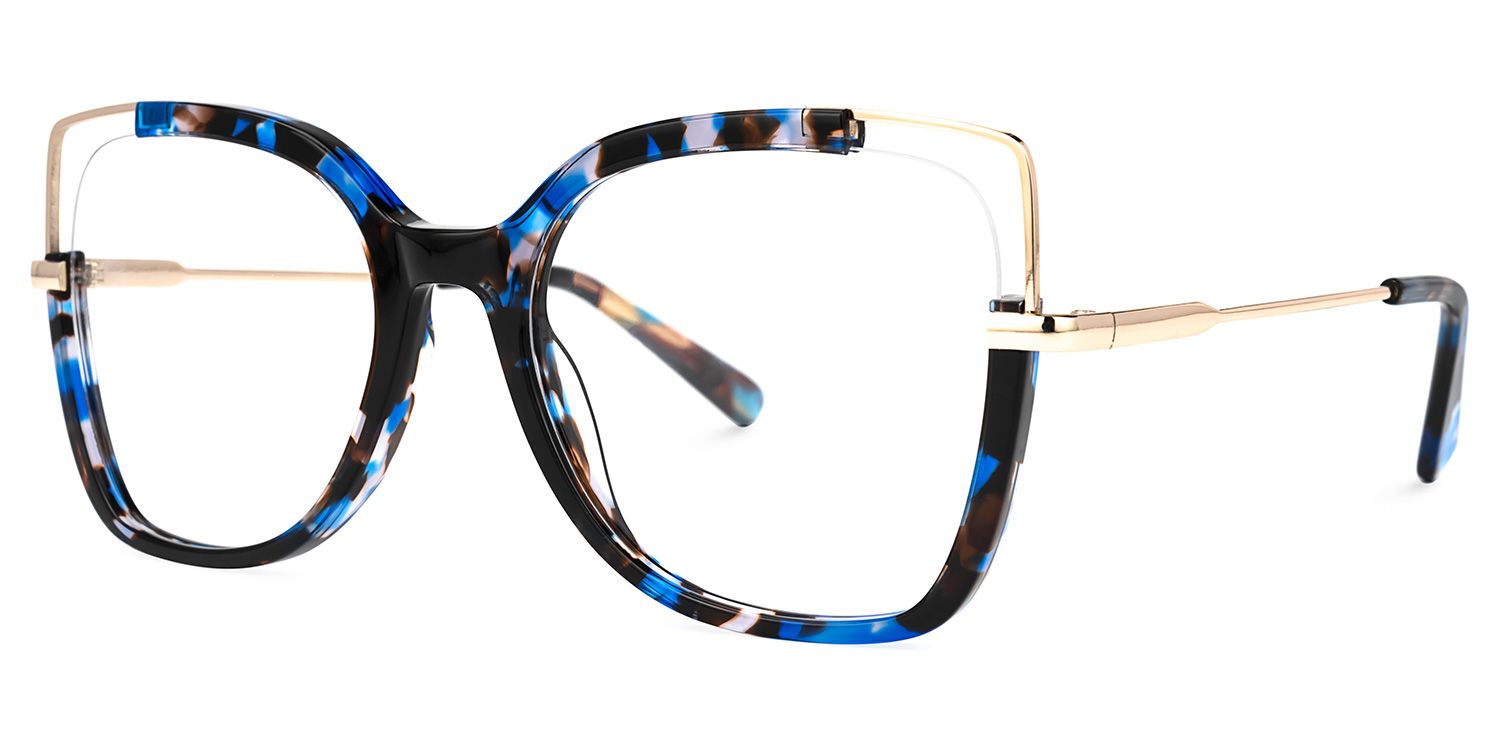 Tuyen Square Blue-Tortoise Glasses | Zeelool Glasses1