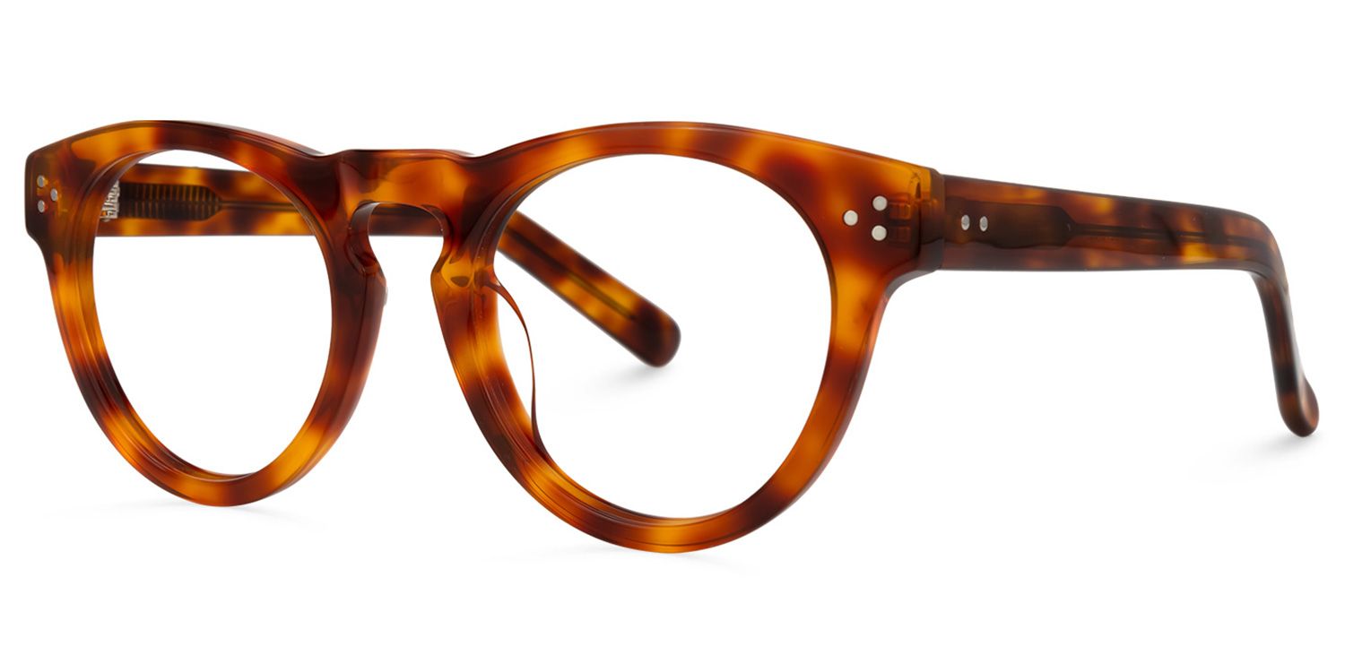 Round Tortoise Glasses | Zeelool Eyeglasses Online1