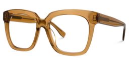 Xion Square Brown Glasses1