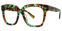 Xion Square Green-Tortoise Glasses1