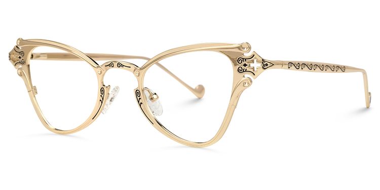 Marimar Geometric Gold Glasses